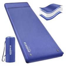 Elegear Self Inflating Sleeping Pad, 3.18'' Ultra-Thick Memory Foam... Fast Ship