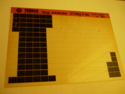 YAMAHA Teilekatalog  DT80LC (Apr 1996)  Microfiche Motorrad original ETK