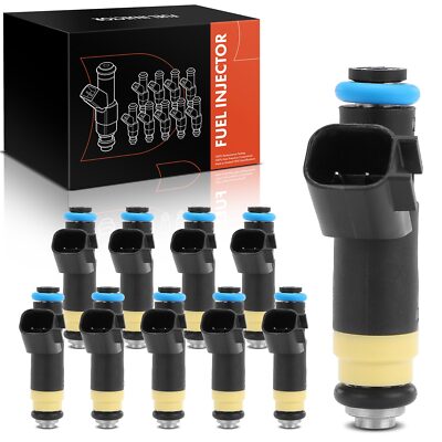 10x Black Fuel Injector for Dodge Viper 2008-2010 2015-2017 SRT Viper 2013-2014