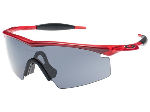 Oakley M Frame Strike Sunglasses OO9024-01 Crystal Red/Grey - Afbeelding 1 van 1