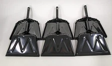 6 Pack Weiler 71078 Heavy-Duty Metal Dust Pan Black