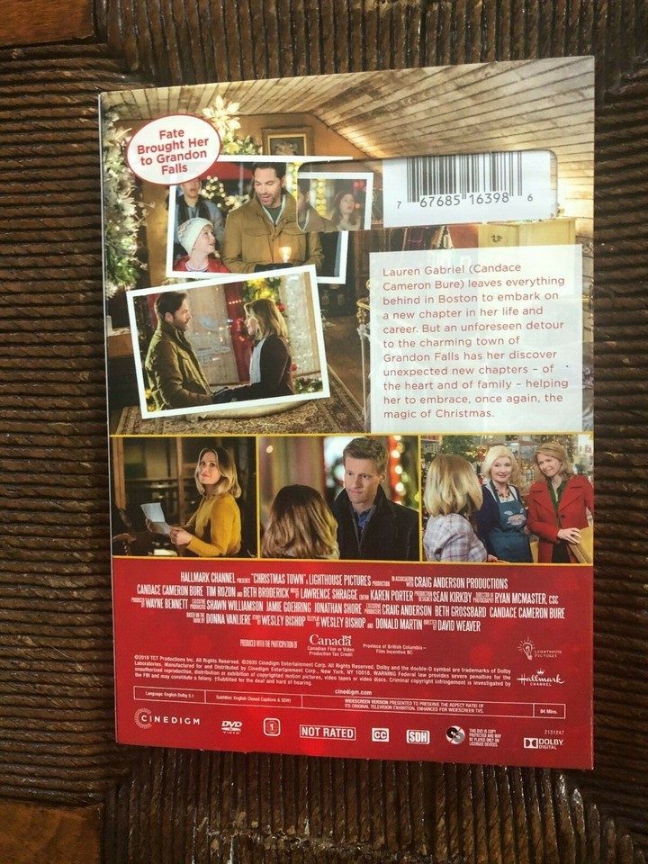 CHRISTMAS TOWN Hallmark New DVD Candace Cameron Bure & Tim Rozon | eBay