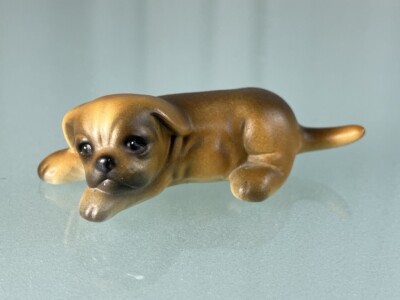Goebel Hund Figur Porzellan 3 x 8,5 cm. Top Zustand 
