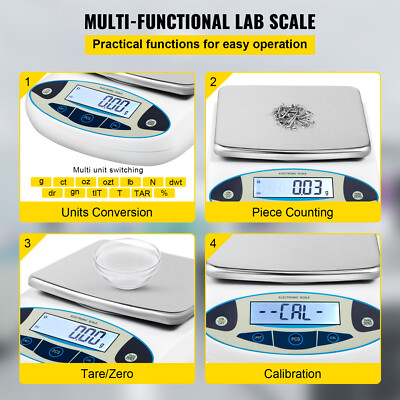 Uimoso Lab Analytical Balance Digital Precision Scale - 5000g X 0.01g, HZ-B50002