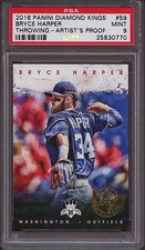 2016 Panini Diamond Kings 59 Bryce Harper Throwing-Artist's Proof PSA 9 Mint
