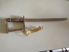 Primitive Hand Carved Wooden Sword 15 1/2" Child's Toy Sword