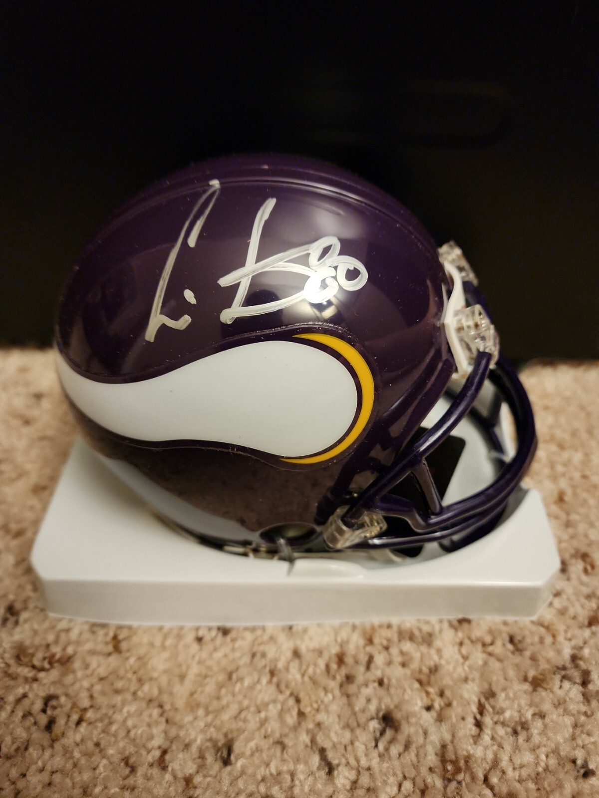 Cris Carter Autographed Signed Minnesota Vikings - Inscribed #80 VIKINGS Mini Helmet Tristar Auto 