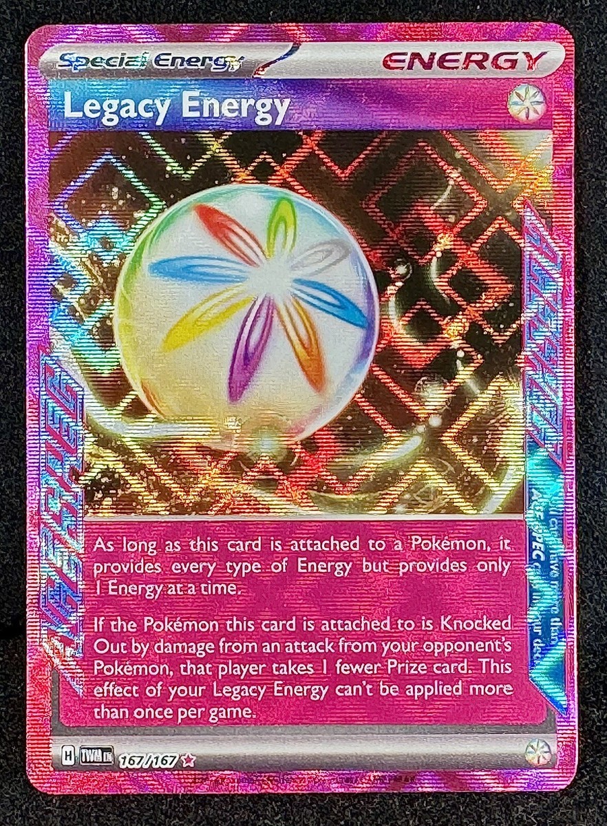 legacy energy pokemon card value 2024 Twilight Masquerade 167/167 Ace Spec Rare Legacy Energy 167 - Holofoil