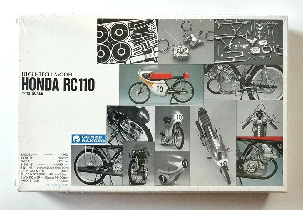HONDA CR110 1/12 グンゼ産業 High Tech Model HONDA CR 110 1/12 GUNZE - part 02 - YouTube