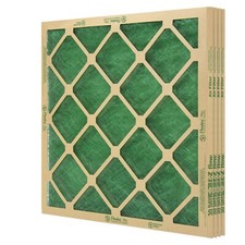 12 Pack Flanders Precisionaire Nested Glass Air Filter - 20 X 20 X 1 Green