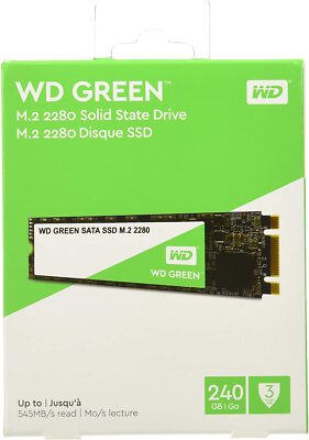 WD Green SSD 240 GB Festplatte SATA 6Gb/s, bis zu 540 MB/S.