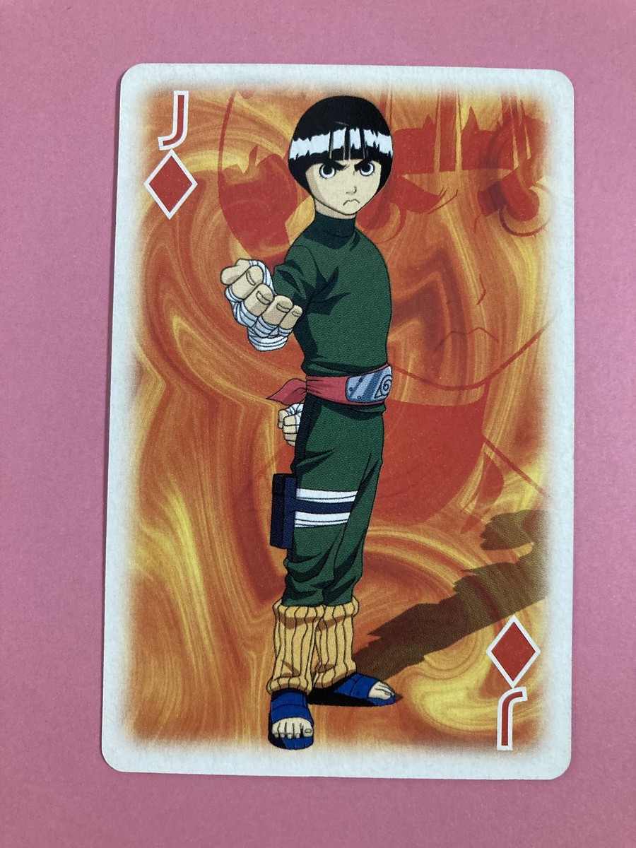 Lock Lee Naruto Uzumaki Poker NARUTO Card Very Rare BANDAI