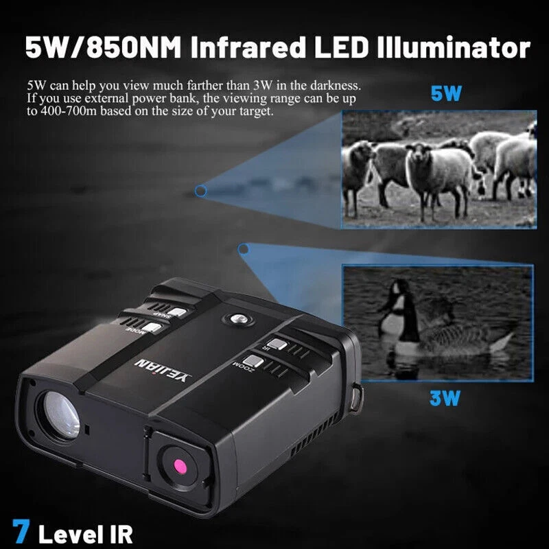 1080P Digital Infrared Night Vision Binoculars Telescope with 3X Digital Zoom - Image 3 of 4