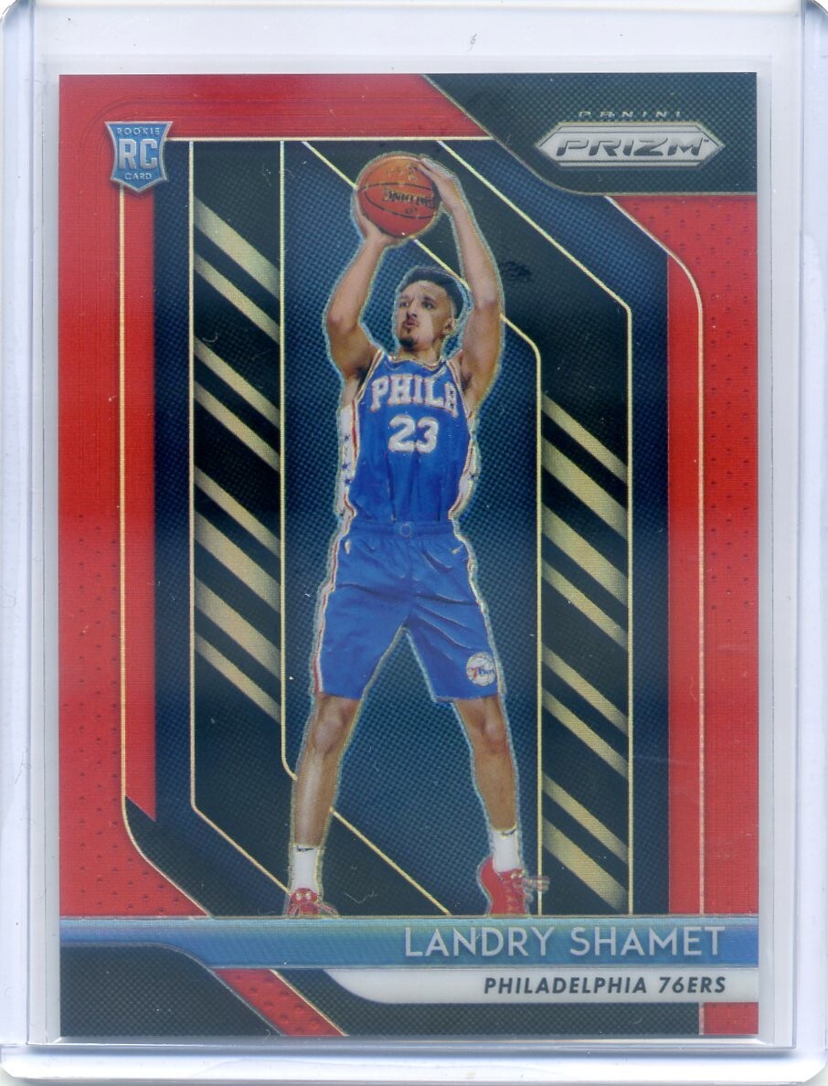 Landry Shamet 2018-19 Panini Prizm Red 040/299 Rookie RC 199 76ers Knicks