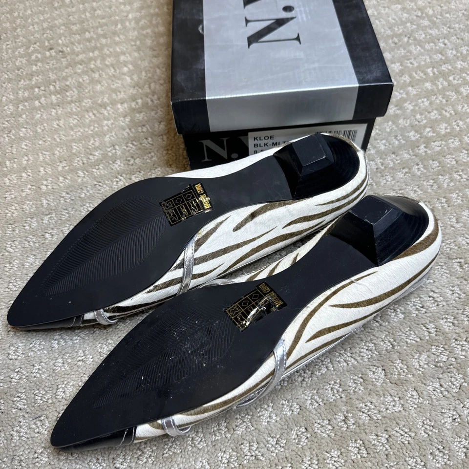 N.Y.L.A. MOCASÍN MUJER KLOE, CEBRA, US TALLA 8.5, NUEVO Foto 4 de 4