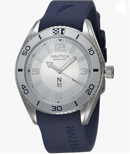 Nautica N83 Mens Napfws302 Finn World Reloj Con Correa De Fi