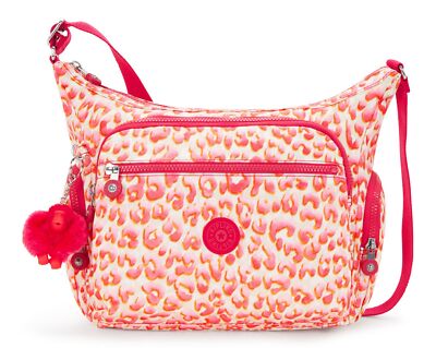 kipling Basic Print Gabbie Shoulderbag M Umhängetasche Tasche Latin Cheetah Neu