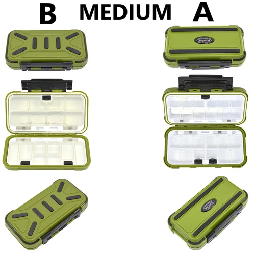 1x Fishing Lure Bait Tackle 2 Layer Storage Box Case Waterproof Compartments NEW - Picture 103 of 150