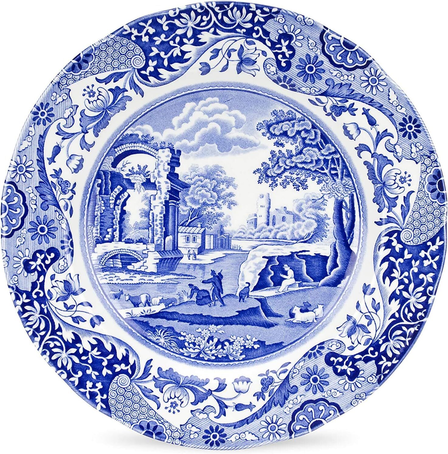 Spode Blue Italian Dinner Plates - Set of 4 (10.5 inch Dinner Plate)