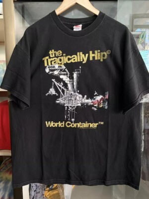 The Tragically Hip World Container Tour 2006 Black Unisex T shirt Reprint