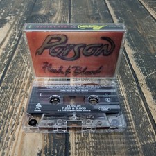 POISON Flesh and Blood Cassette Tape 1990 Capitol Records  TESTED  WORKING 
