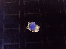 VTG Lapis Sterling Silver 925  Ring Sz 7