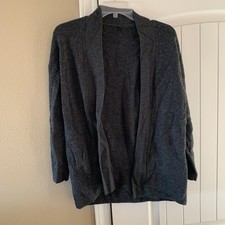 Lululemon Sz 2 Sweater Cardigan Merino Wool Open Front Sweater Gym