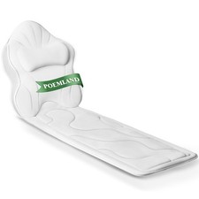 Luxury Thick Full Body Bath Pillows Mat Cushion for Bathtub Headrest Neck S...