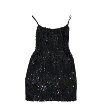 NWT Nookie Cascade Mini Dress Size XS Black Sequin