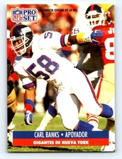 1991 Pro Set Spanish #164 Carl Banks Fresh Break EX-EXMINT