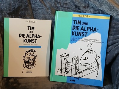 Tim + Struppi Tim und die Alpha Kunst + Begleitheft Hergé Carlsen neuwertig