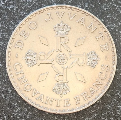 MONACO - MONNAIE DE 50 FRANCS RAINIER III ARGENT DE 1974.REF:S. - Photo 1/2