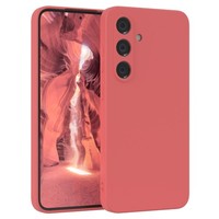 HandyhüLle FüR Samsung Galaxy S24 Fe Silikon Back Cover Schutz Handy Case Rot
