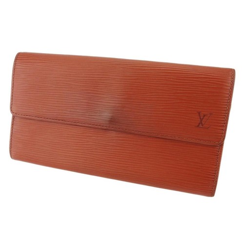 Louis Vuitton Long Zipper Wallet Ep leather Women's Used From Japan