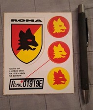 Roma Calcio - Adesivi Per Auto / Targa. Vintage Anni 90