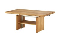 Couchtisch HöHenverstellbar 110X65Cm Massivholz Eiche Wildeiche Massiv Neu Ovp!!