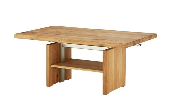 Couchtisch HöHenverstellbar 110X65Cm Massivholz Eiche Wildeiche Massiv Neu Ovp!!-image
