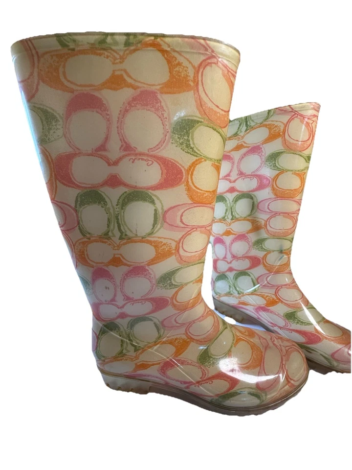 BOTAS COACH OP ART TALL Multicolor Logo GOMA LLUVIA/JARDINERÍA TALLA 10M Foto 4 de 4