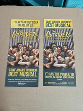Lot of TWO Different Flyers from The Outsiders - Broadway Promo Ads