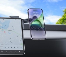 For Tesla Screen Phone Mount 360 Rotation Strongest Magnet Power Magnetic Car