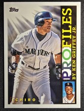 Ichiro Suzuki 2026 Topps Series 1 Profiles #TP-12! 2 Card Min! Read Description!