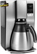10Cup Programmable Coffee Maker Insulated Thermal Carafe Brew Strength Selection