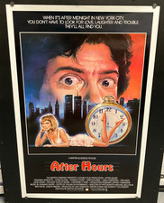 Locandina film arrotolata After Hours 1985 27 x 41 ~ Martin Scorsese - ultra rara!
