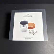 Sky by Georg Jensen Stainless Steel Bar Dice Cup and Dice Set NEW