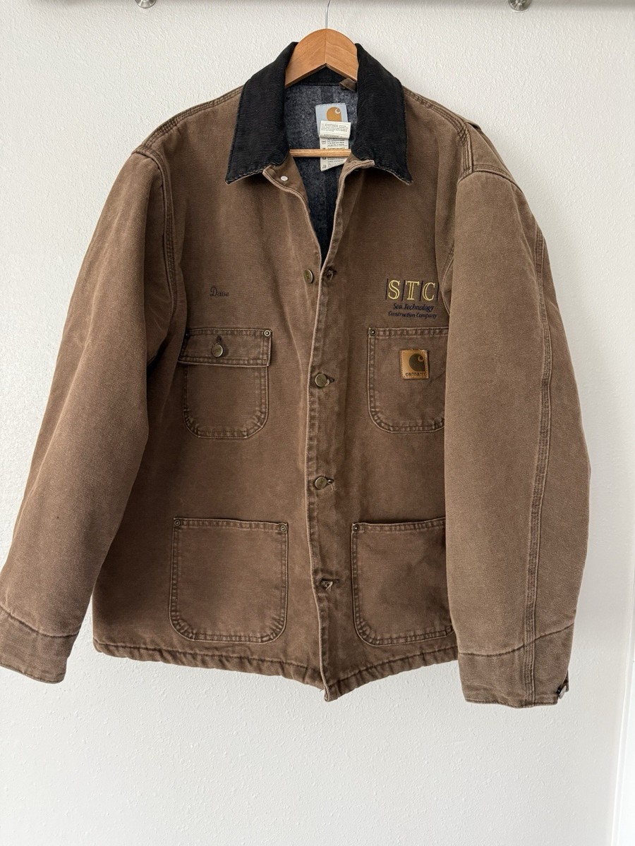 Carhartt vintageブラウン ジャンパー Vintage worn work coat - Carhartt Brown Jacket Men's XL