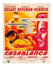 Vintage Casablanca Filmplakat Wandkunst Urban Scene Poster Wandkunst