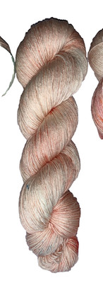 100 g Handgefärbt extrafine MERINO-edle MAULBEERSEIDE *LOVING  PEACH*