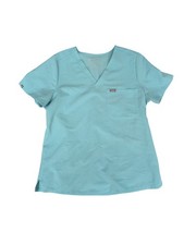 FIGS Catarina One-Pocket Scrub Top Large Surgical Fresh Aqua Green Nursing