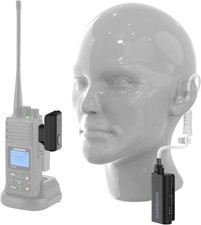 SAMCOM Wireless Headset with Clear Acoustic Tube Earpiece for Walkie Talkies,...