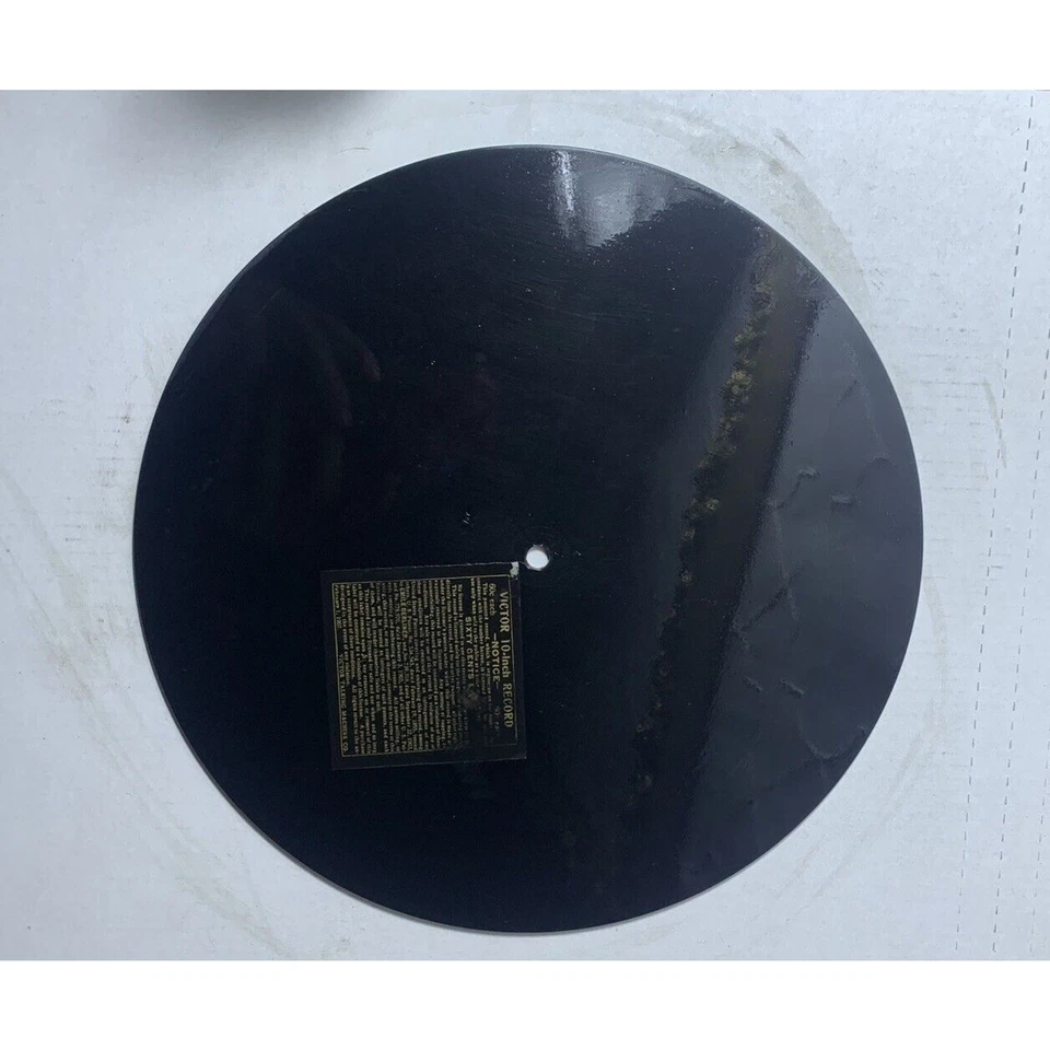 Vtg Vinyl Shellac over the waves waltz 2563 Joseph belmont 78 Rpm Victor Talking Foto 3 de 4